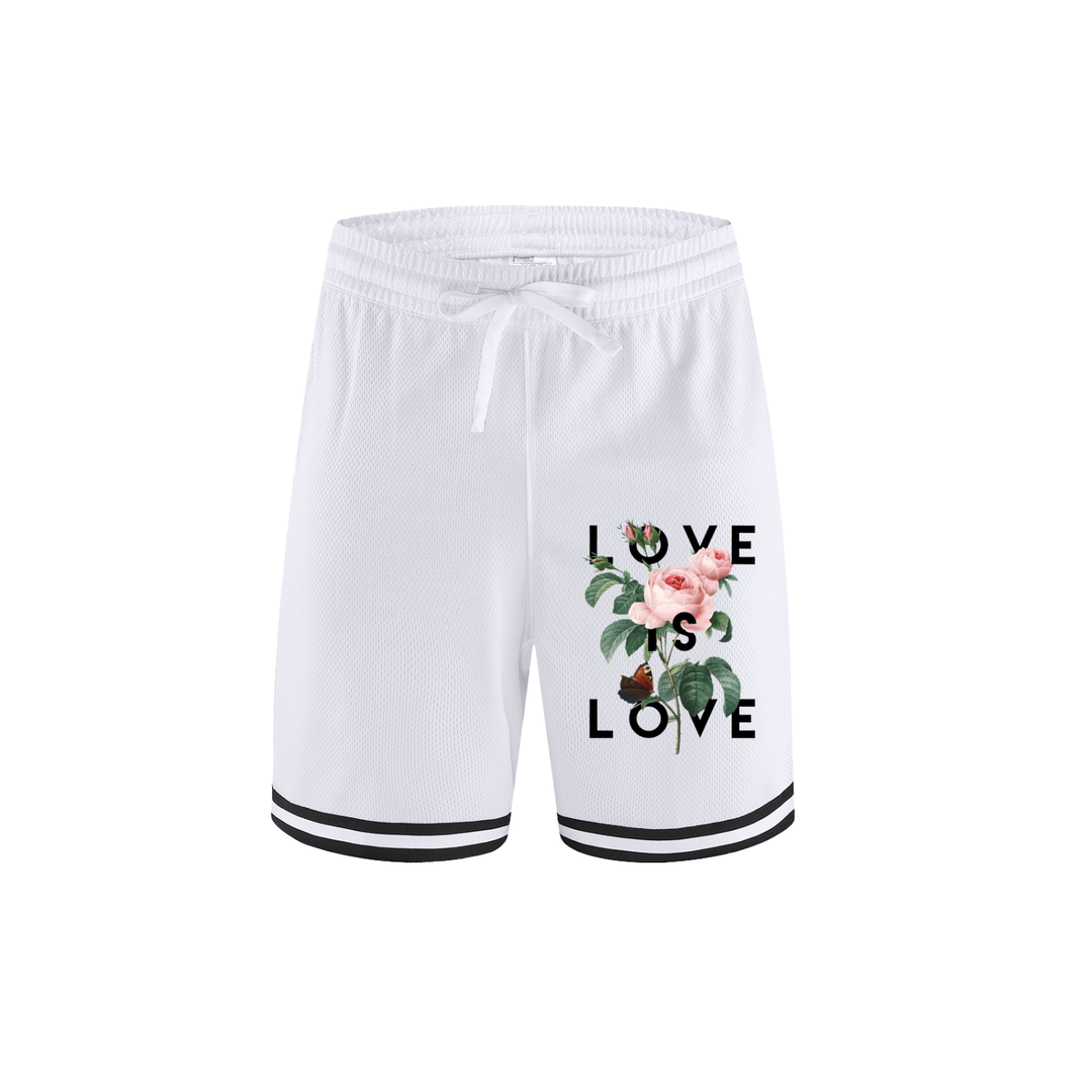 Classic Stripe Trim Basketball Shorts
